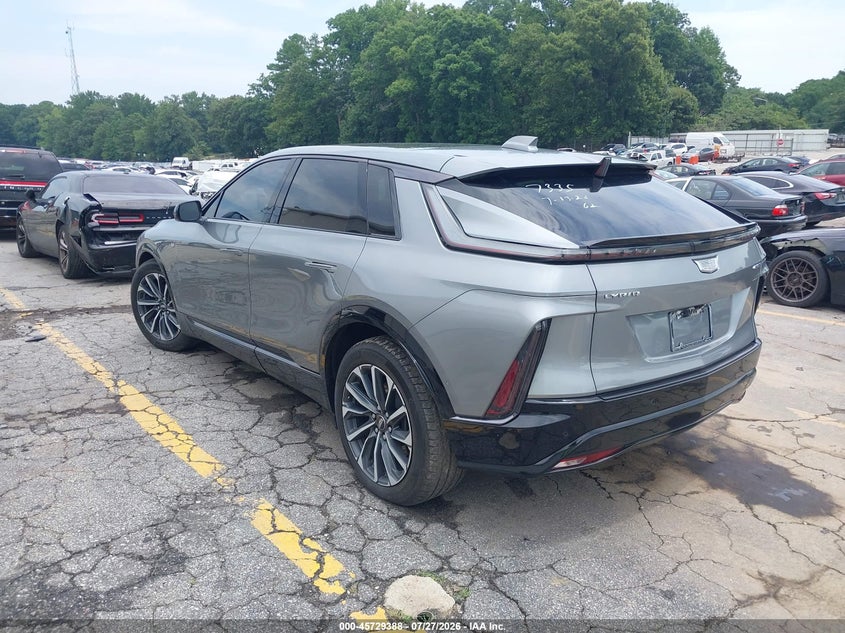 Vin: 1gykptrk9rz107335, lot: 46228087, cadillac lyriq sport w/1sf 20243