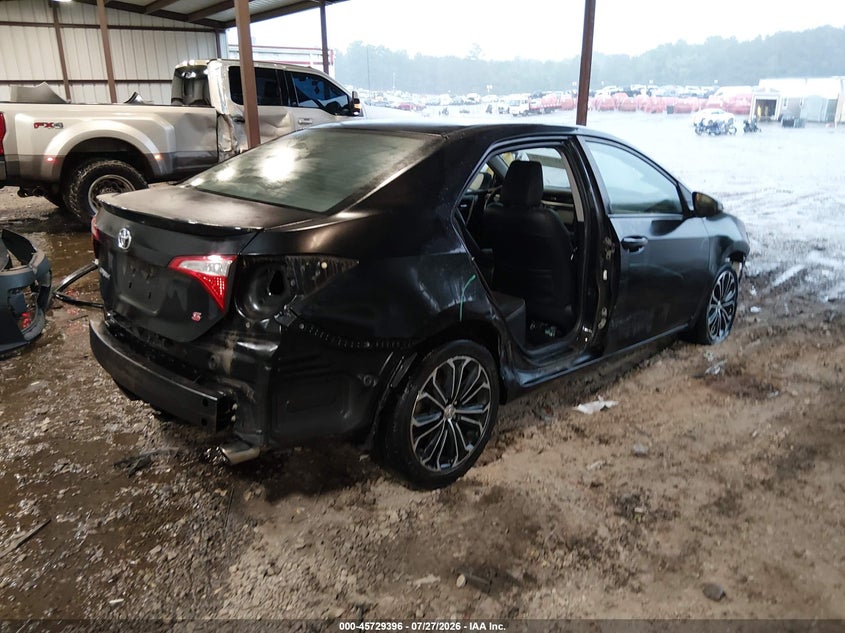 Vin: 2t1burhe1ec117200, lot: 46228095, toyota corolla s plus 20144