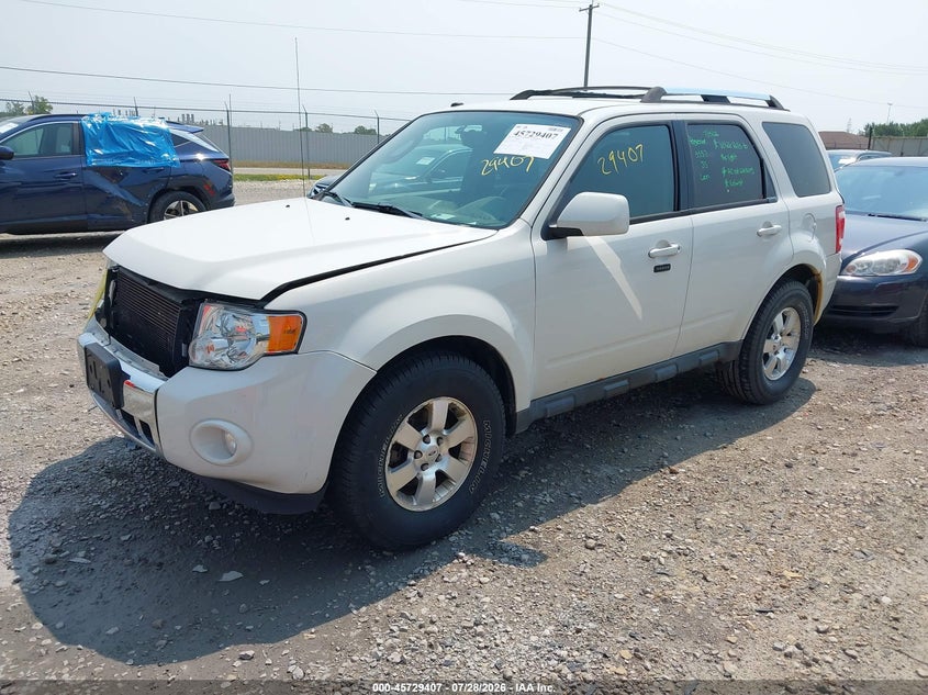 Vin: 1fmcu9eg7ckb70310, lot: 46228106, ford escape limited 20122