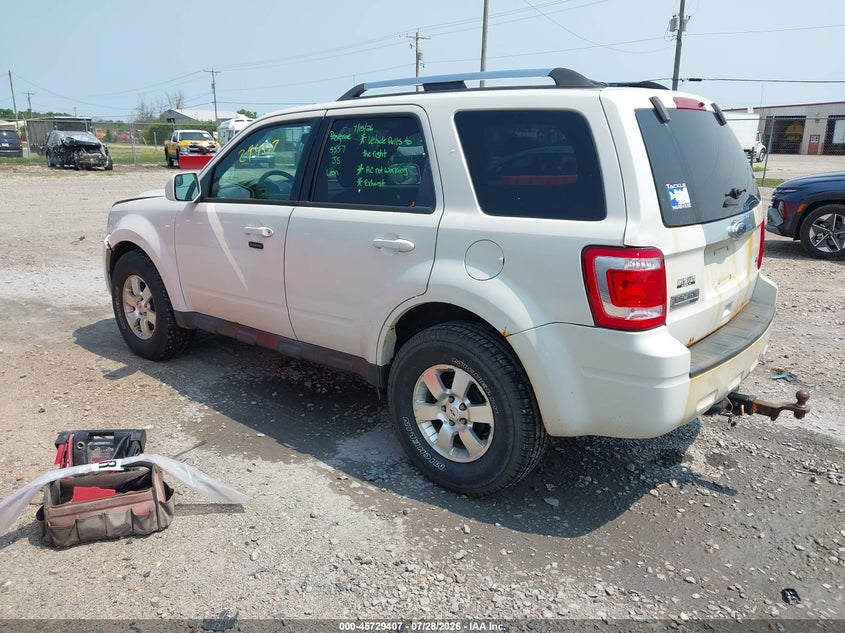 Vin: 1fmcu9eg7ckb70310, lot: 46228106, ford escape limited 20123