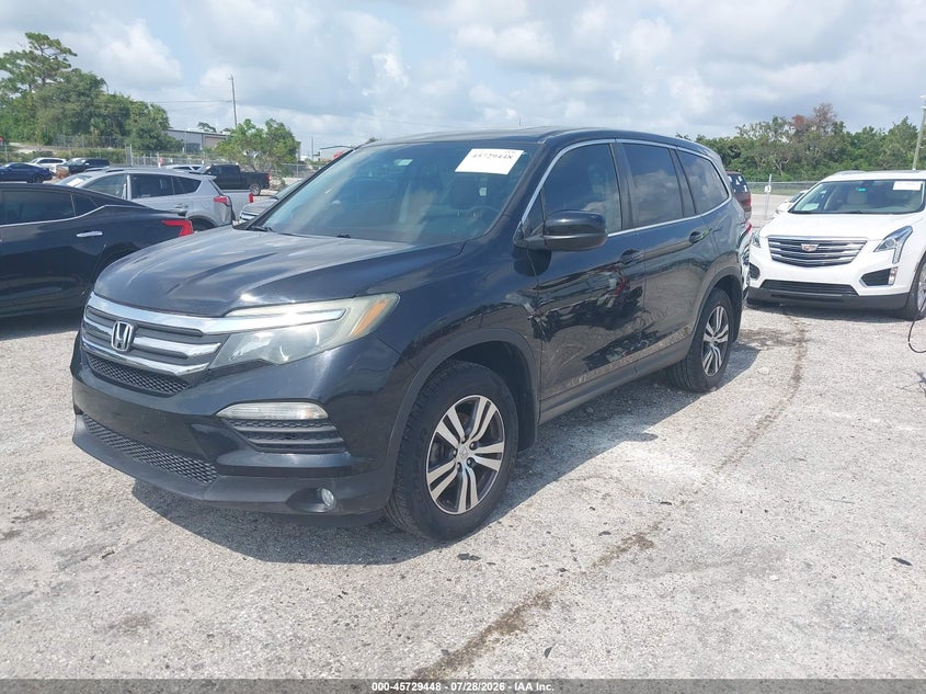 Vin: 5fnyf5h53hb007603, lot: 46228147, honda pilot ex-l 20172