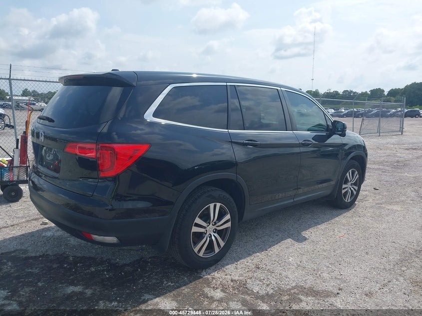 Vin: 5fnyf5h53hb007603, lot: 46228147, honda pilot ex-l 20174