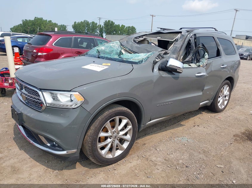 Vin: 1c4rdjeg7kc606663, lot: 46228158, dodge durango citadel awd 20192