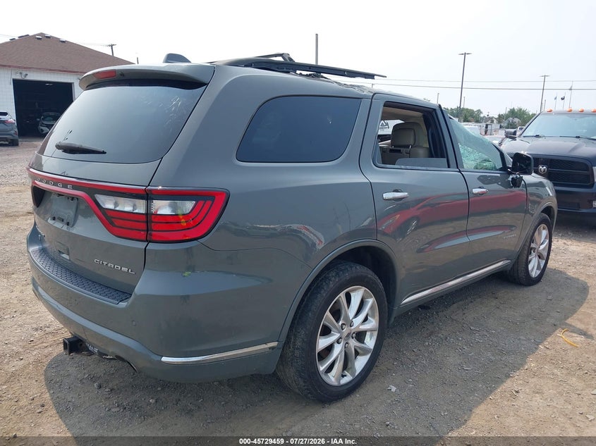 Vin: 1c4rdjeg7kc606663, lot: 46228158, dodge durango citadel awd 20194