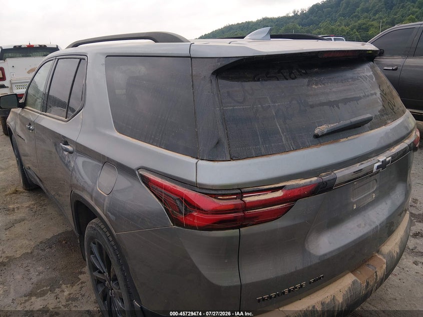 Vin: 1gnevjkw0pj276897, lot: 46228173, chevrolet traverse awd rs 20233