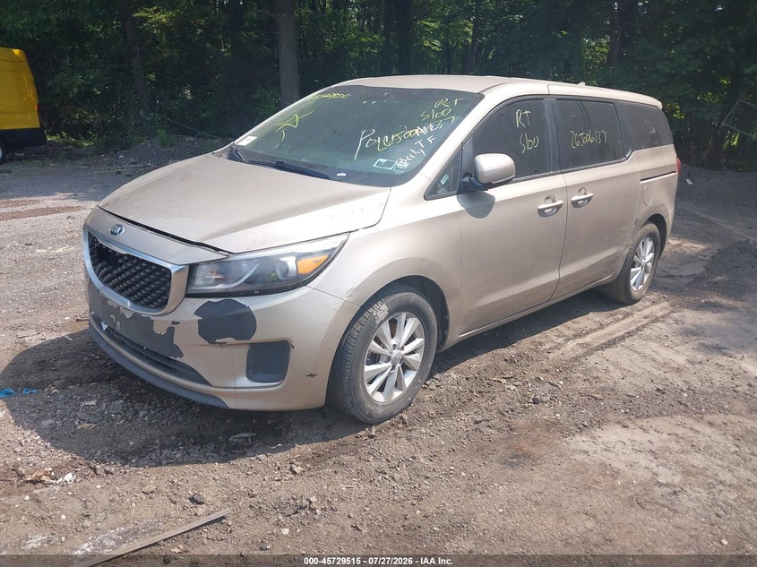 Vin: kndmb5c16h6219289, lot: 46228214, kia sedona lx 20172