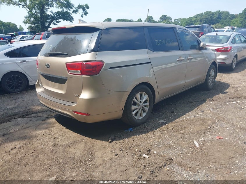 Vin: kndmb5c16h6219289, lot: 46228214, kia sedona lx 20174