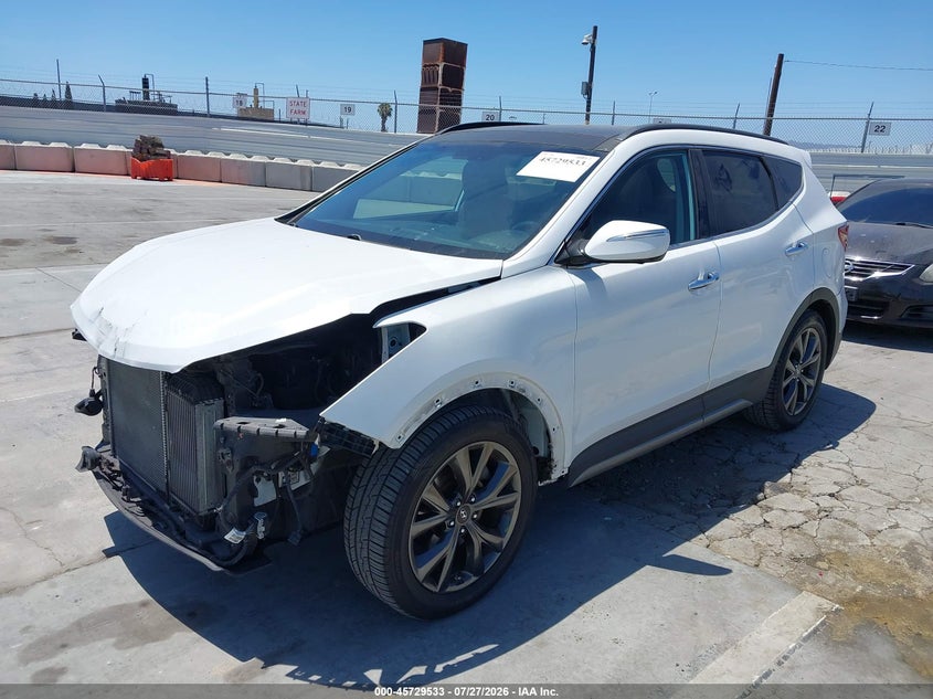 Vin: 5xyzw4la2hg388906, lot: 46228232, hyundai santa fe sport 2.0t ultimate 20172