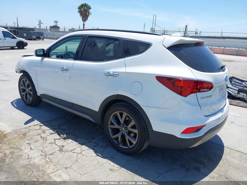 Vin: 5xyzw4la2hg388906, lot: 46228232, hyundai santa fe sport 2.0t ultimate 20173