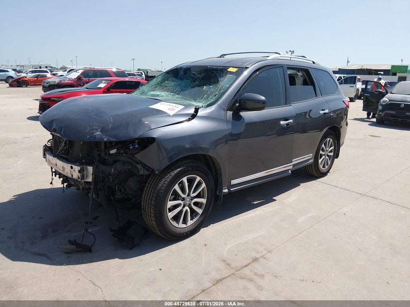 Vin: 5n1ar2mn6ec635866, lot: 46228234, nissan pathfinder sl 20142