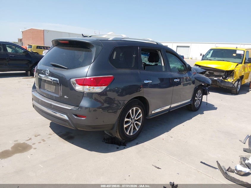 Vin: 5n1ar2mn6ec635866, lot: 46228234, nissan pathfinder sl 20144