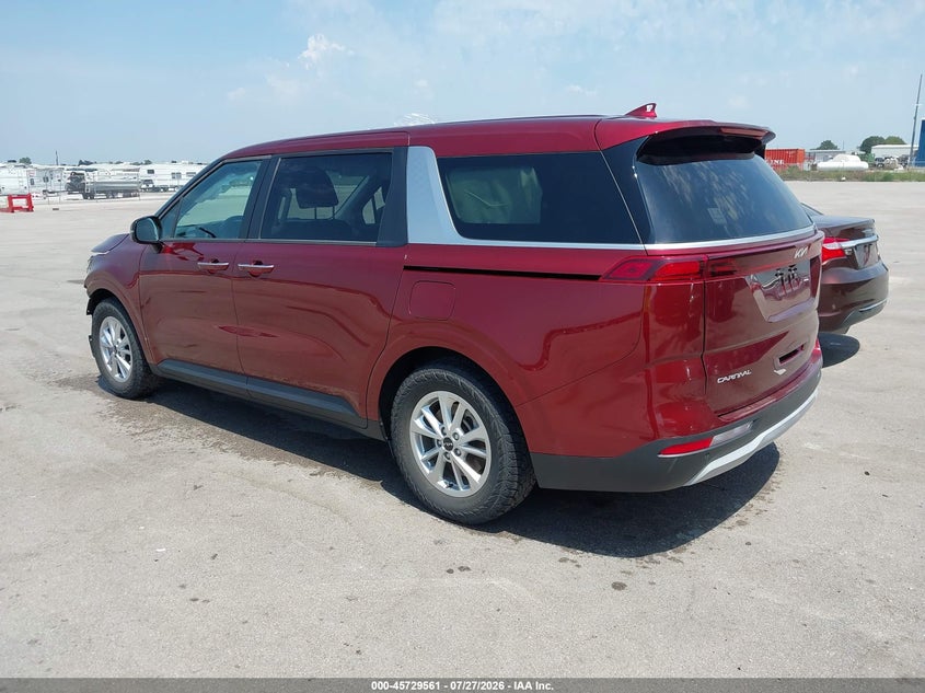 Vin: kndnb4h31p6223113, lot: 46228260, kia carnival mpv lx seat package 20233