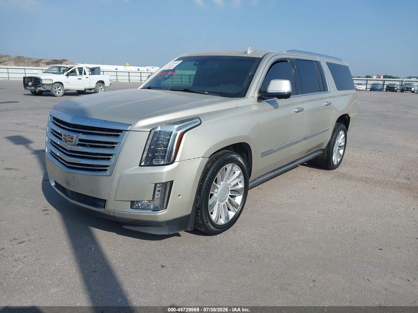 Vin: 1gys4kkj7gr201201, lot: 46228268, cadillac escalade esv platinum 20162