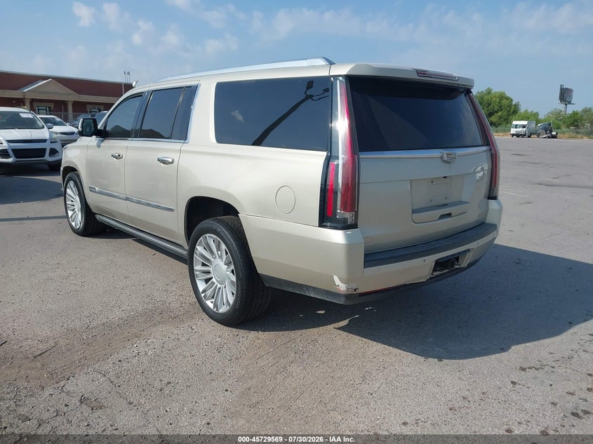 Vin: 1gys4kkj7gr201201, lot: 46228268, cadillac escalade esv platinum 20163