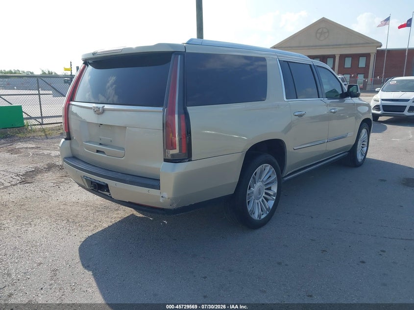 Vin: 1gys4kkj7gr201201, lot: 46228268, cadillac escalade esv platinum 20164