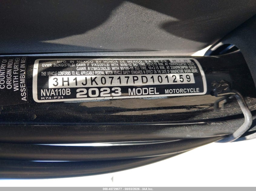 HONDA NVA110 2023