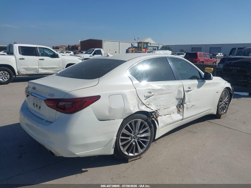 Vin: jn1ev7ap2jm590081, lot: 46228304, infiniti q50 3.0t luxe 20184