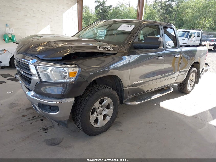 Vin: 1c6srfbt8kn640883, lot: 46228334, ram 1500 big horn/lone star  4x4 6'4 box 20192