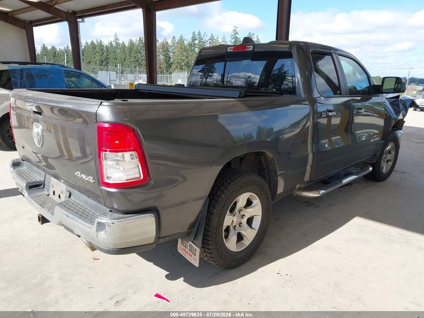 Vin: 1c6srfbt8kn640883, lot: 46228334, ram 1500 big horn/lone star  4x4 6'4 box 20194