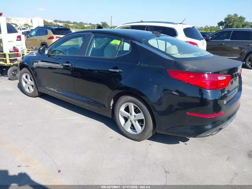 Vin: 5xxgm4a77eg325207, lot: 46228340, kia optima lx 20143