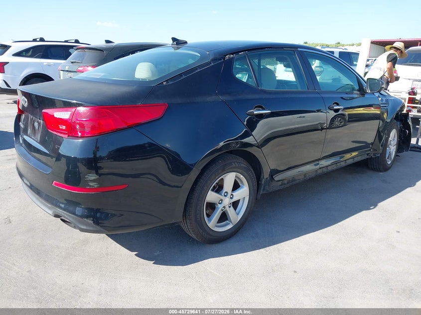 Vin: 5xxgm4a77eg325207, lot: 46228340, kia optima lx 20144