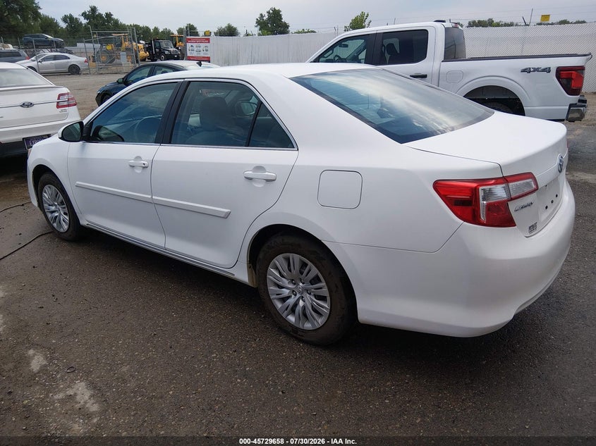Vin: 4t4bf1fk4dr308987, lot: 46228357, toyota camry le 20133