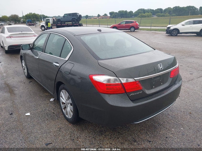 Vin: 1hgcr2f8xfa005500, lot: 46228395, honda accord ex-l 20153