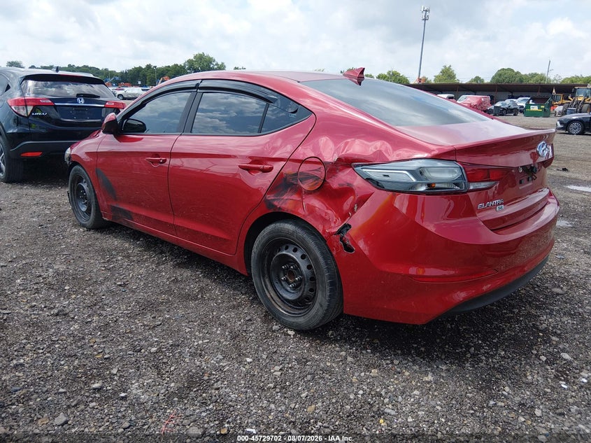 Vin: 5npd74lf9hh148702, lot: 46228401, hyundai elantra se 20173