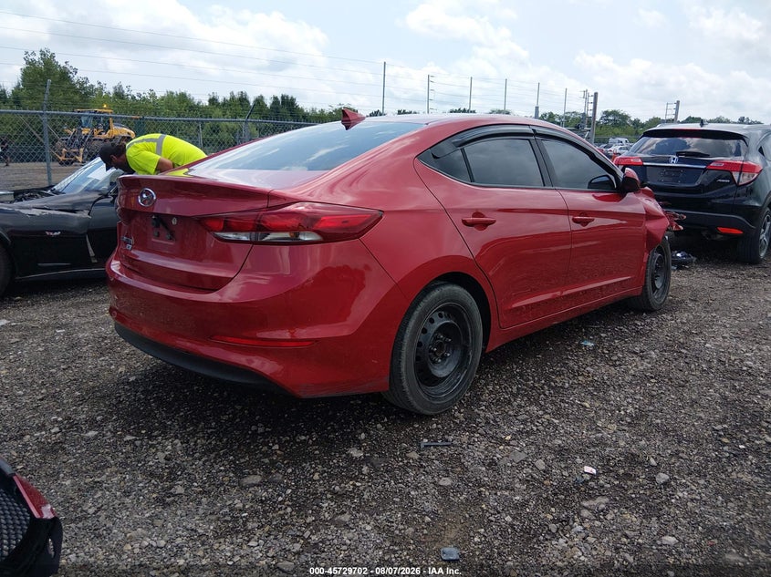 Vin: 5npd74lf9hh148702, lot: 46228401, hyundai elantra se 20174