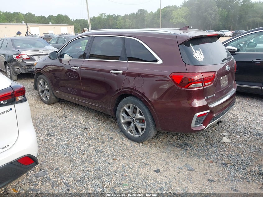 Vin: 5xypkda54kg524484, lot: 46228405, kia sorento 3.3l sx 20193