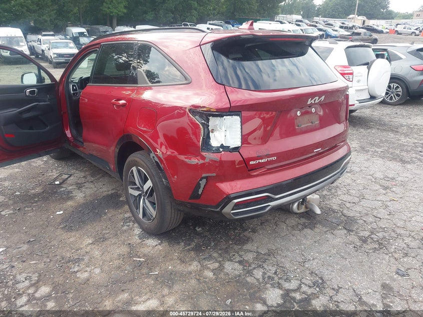 Vin: 5xyrl4lc7pg168704, lot: 46228423, kia sorento s 20233