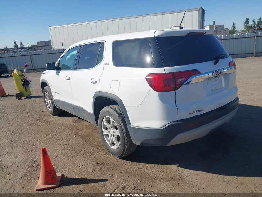 Vin: 1gkknkla3kz115723, lot: 46228445, gmc acadia sle-1 20193