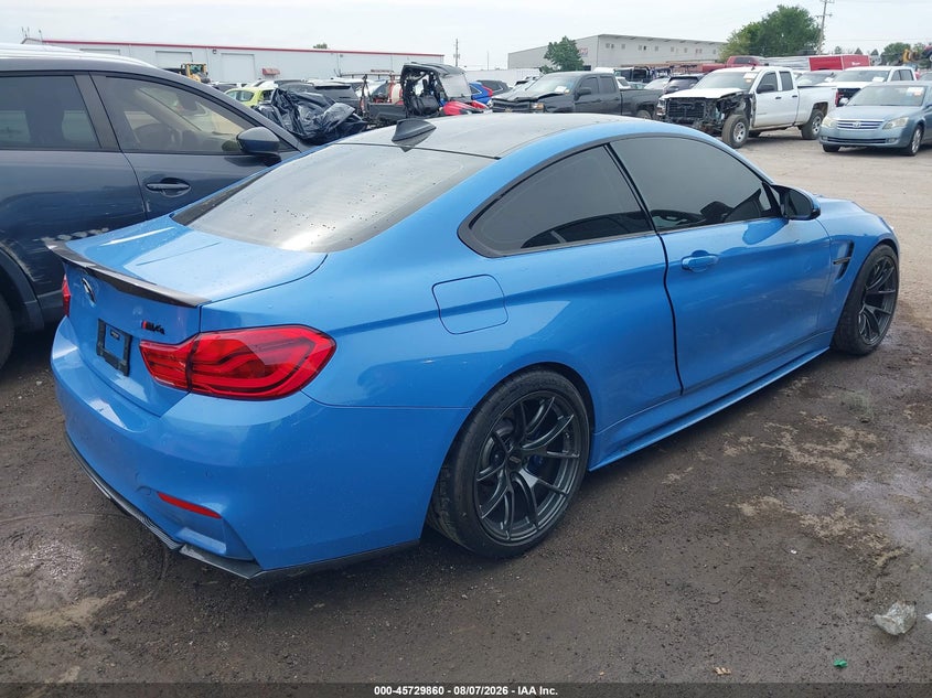 Vin: wbs4y9c59jac88050, lot: 46228559, bmw m4 20184