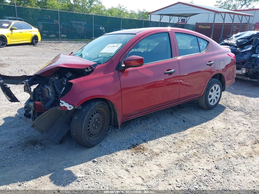 Vin: 3n1cn7ap7kl822936, lot: 46228573, nissan versa 1.6 s+ 20192