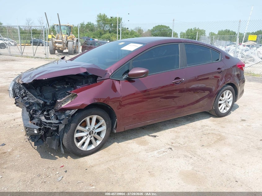 Vin: 3kpfl4a74he012949, lot: 46228603, kia forte lx 20172
