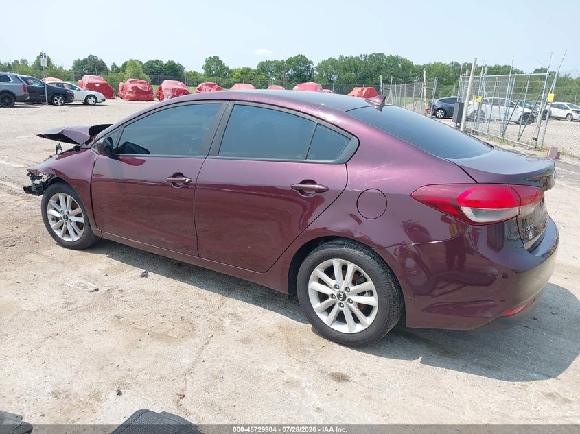 Vin: 3kpfl4a74he012949, lot: 46228603, kia forte lx 20173