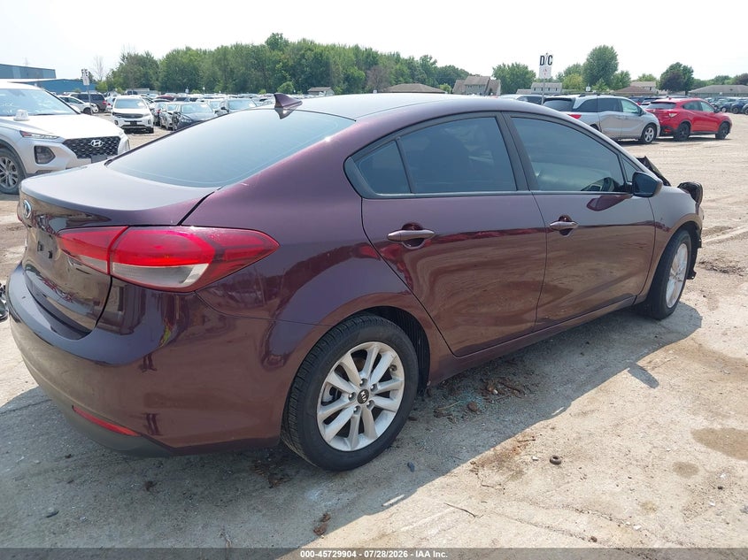 Vin: 3kpfl4a74he012949, lot: 46228603, kia forte lx 20174