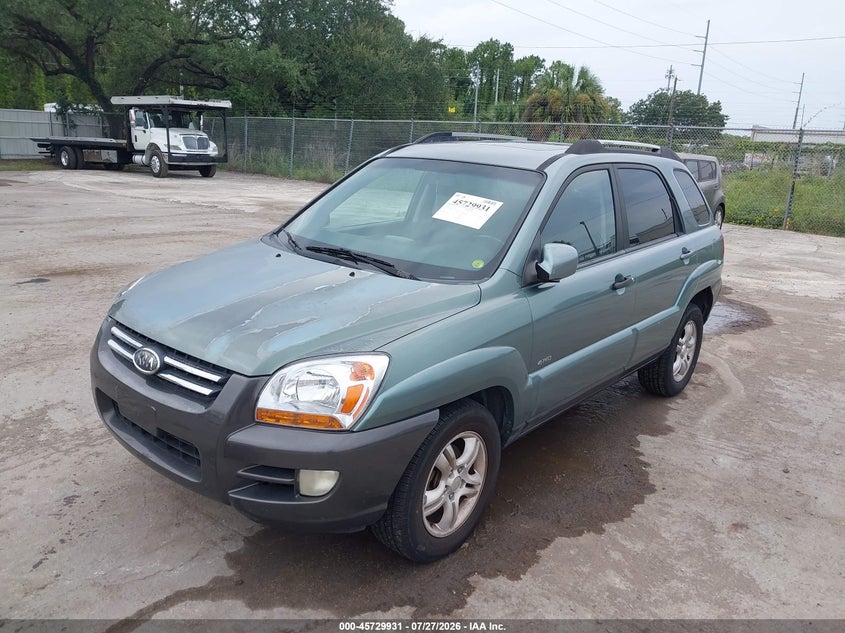2007 Kia Sportage Ex V6, Обычный износ, IAAI, VIN KNDJE723277323134 — фото 2