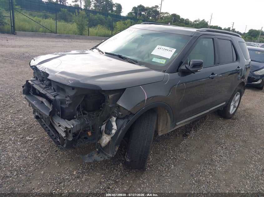 Vin: 1fm5k8d84ggb57364, lot: 46228638, ford explorer xlt 20162