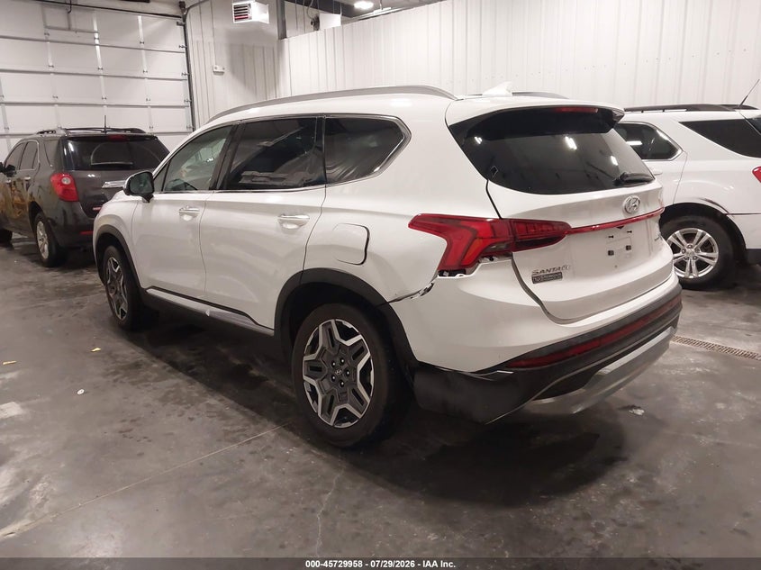 Vin: 5nms4dal3mh370426, lot: 46228657, hyundai santa fe limited 20213