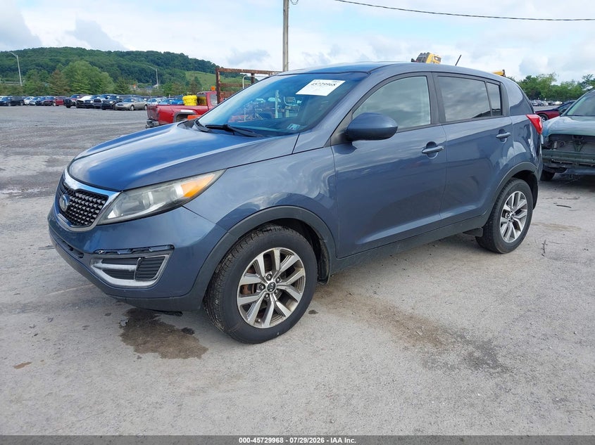 Vin: kndpb3acxg7846849, lot: 46228667, kia sportage lx 20162