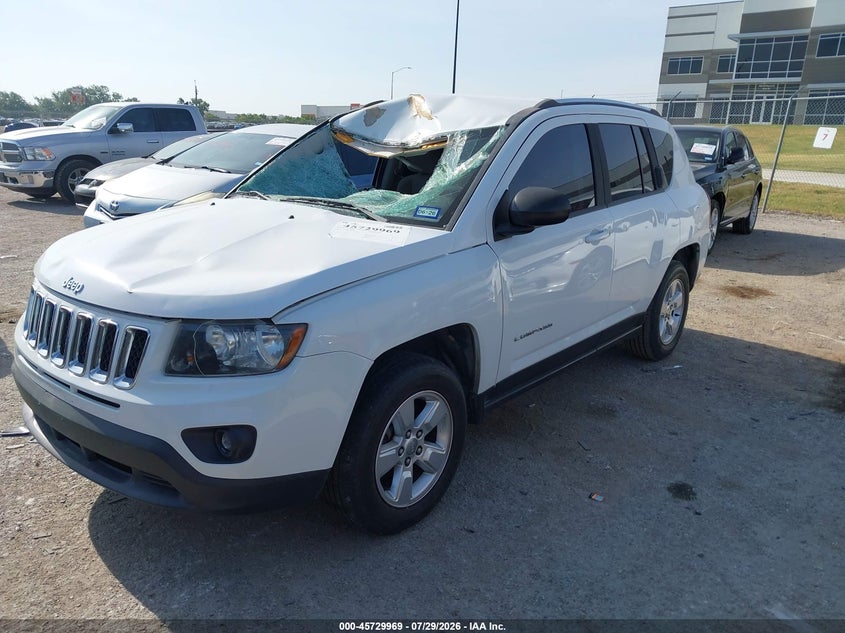 Vin: 1c4njcba2fd273243, lot: 46228668, jeep compass sport 20152