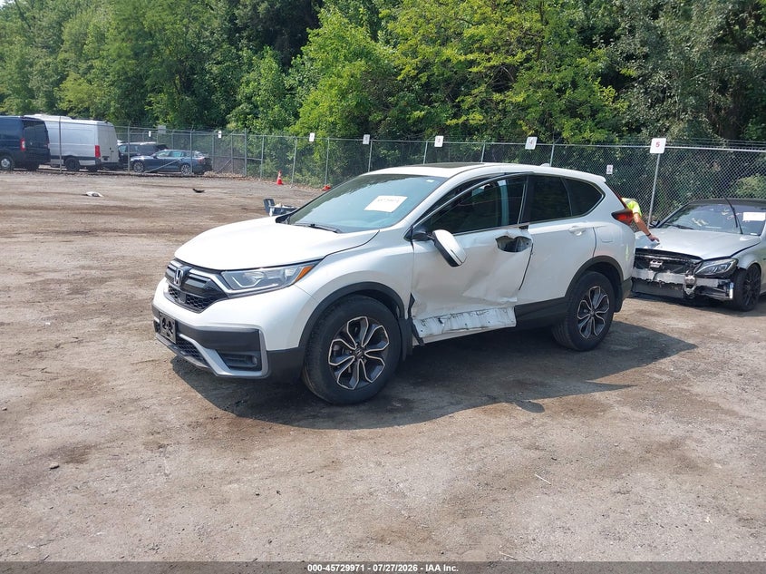 Vin: 2hkrw2h83nh604521, lot: 46228669, honda cr-v awd ex-l 20222