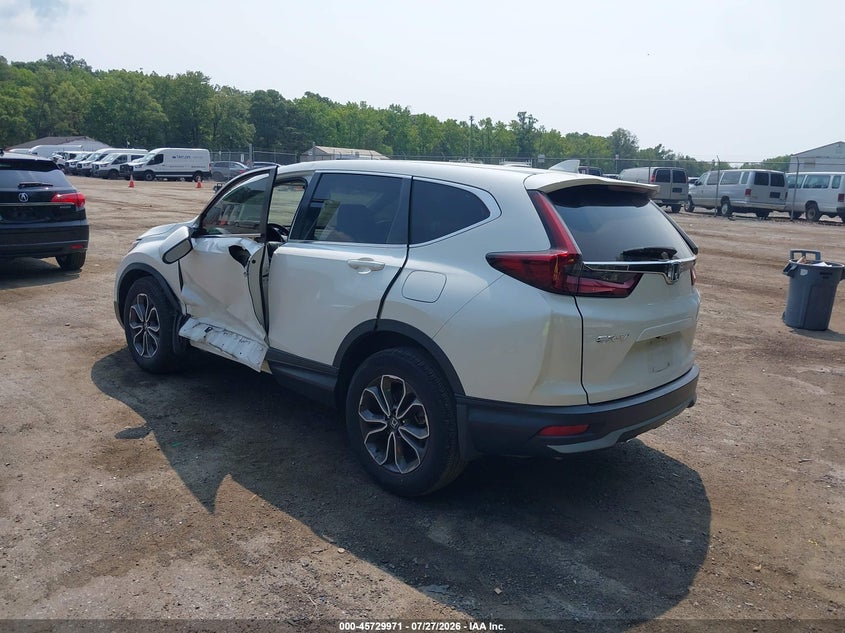 Vin: 2hkrw2h83nh604521, lot: 46228669, honda cr-v awd ex-l 20223