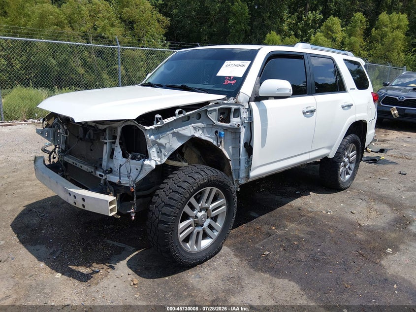 Vin: jtebu5jrxd5124630, lot: 46228707, toyota 4runner limited 20132
