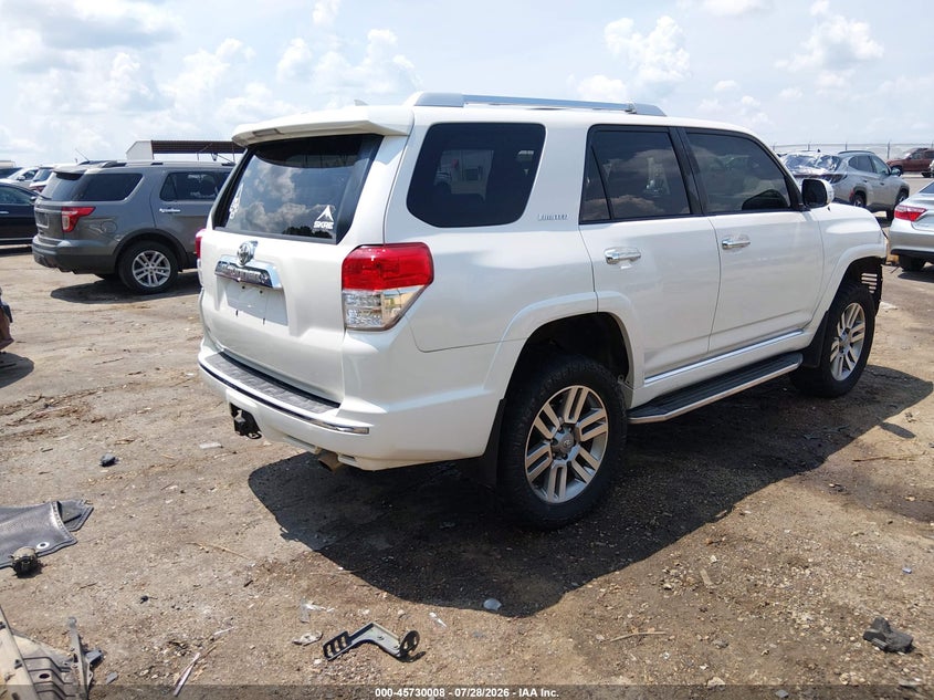 Vin: jtebu5jrxd5124630, lot: 46228707, toyota 4runner limited 20134