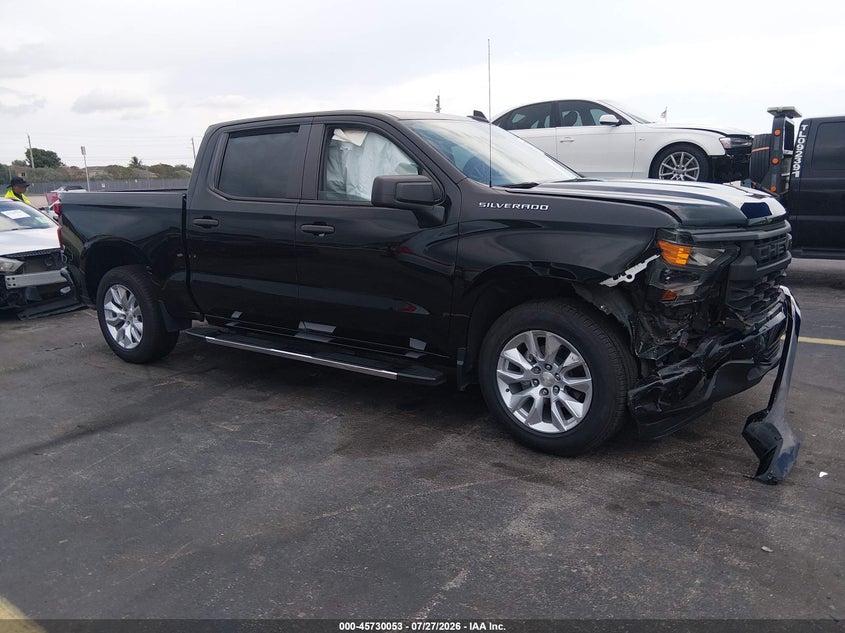 Vin: 1gcpabek0nz529159, lot: 46228752, chevrolet silverado 1500 2wd  short bed custom 2022 img_1