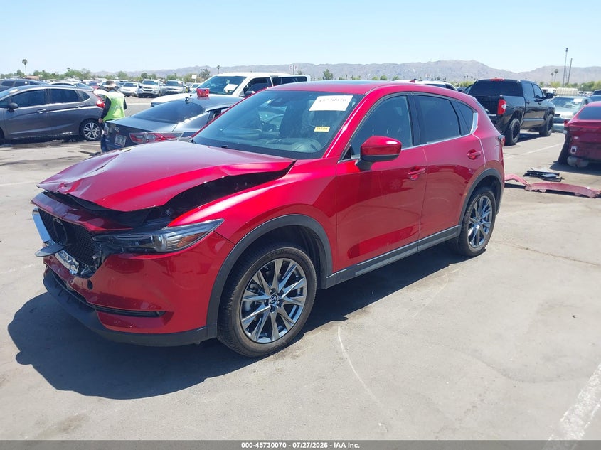 Vin: jm3kfbey5l0755268, lot: 46228769, mazda cx-5 signature 20202