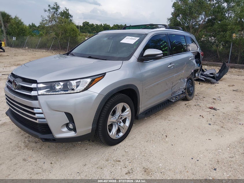 Vin: 5tdyzrfh1ks355205, lot: 46228783, toyota highlander limited 20192