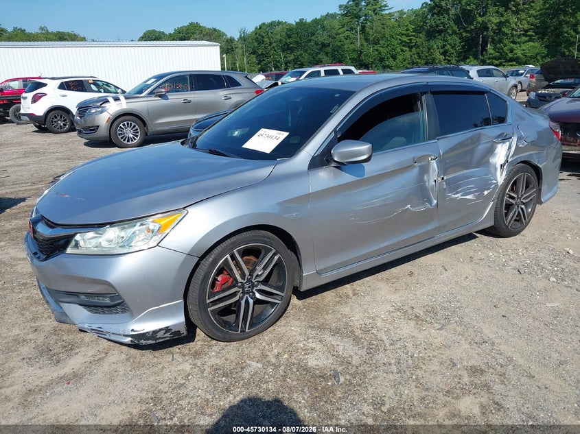 Vin: 1hgcr2f56ga241780, lot: 46228833, honda accord sport 20162